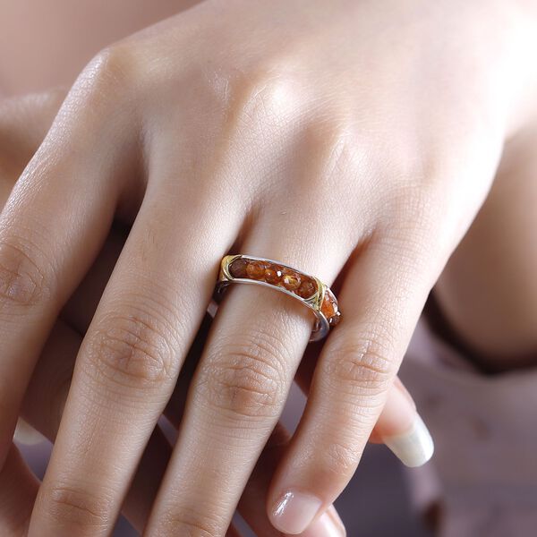 Hessonit Granat Ring - 8 ct. image number 3