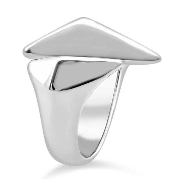 Statement-Ring, geometrisches Dreiecks-Design, 925 Silber, (Gr&ouml;&szlig;e 17.00) image number 4