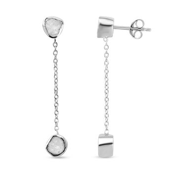 Wei&szlig;e Polki Diamant-Ohrringe - 0,50 ct.