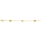 925 Silber vergoldet Armband ca. 18 cm mit 2.5 cm extender, ca. 2,24g