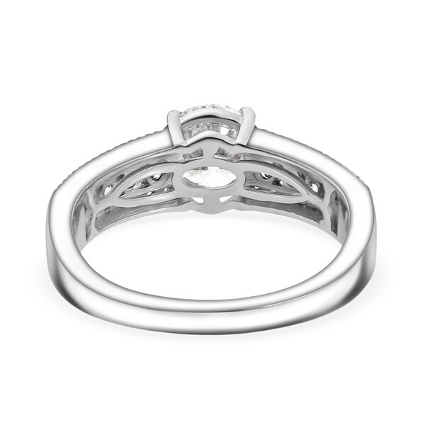 LUXURIANT SGL zertifizierter SI-GH Labor Diamant Ring, 925 Silber rhodiniert - 1,51 ct. image number 4