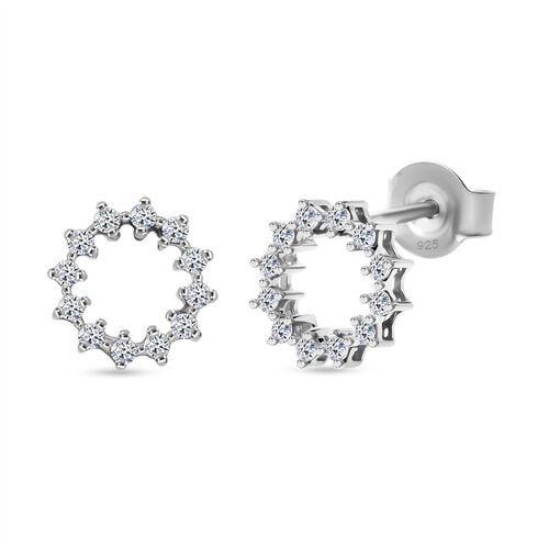 LUXURIANT DIAMOND- 3er Set - Lab Grown Diamant SI-GH Anhänger mit Kette (ca. 50cm) und Ohrringe, 925 Silber rhodiniert ca. 0.75 ct image number 4