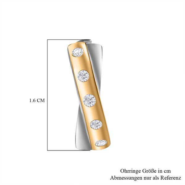 Moissanit Ohrringe, ca. 0,20 ct. image number 5