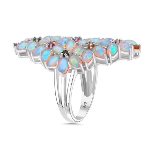 AA Natürlicher, äthiopischer Welo Opal und Multi-Turmalin-Ring - 6,97 ct. image number 4