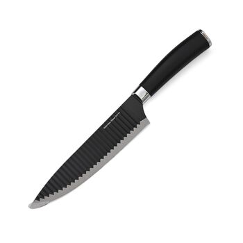 6er-Set K&uuml;chenmesser, Schwarz