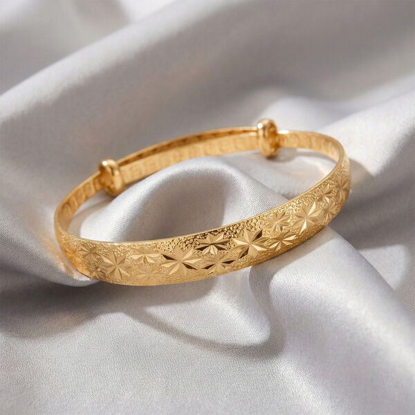 Nickelfreies Messing Armreif ca. Flexibles cm ca. 16,20g image number 1