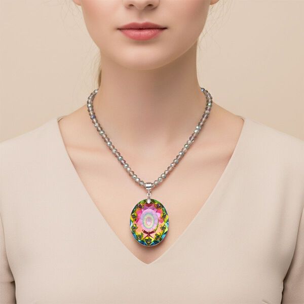 Mysticher regenbogen kristall Schmuckset image number 3