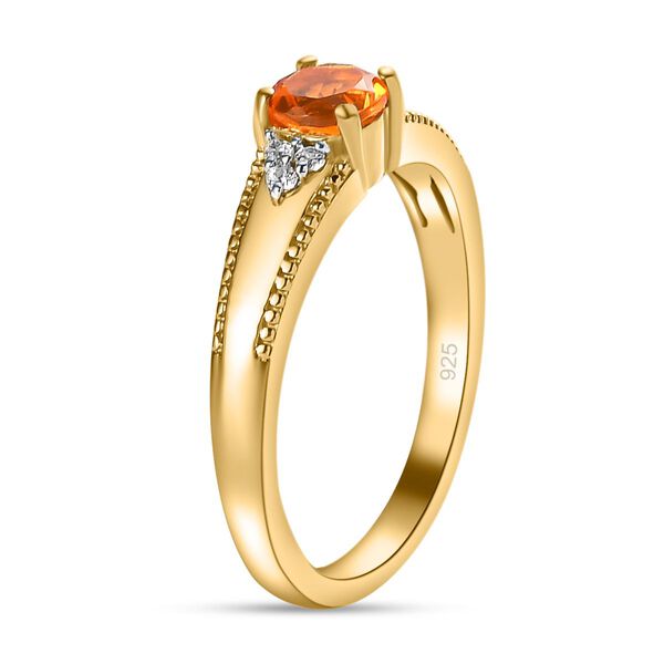 Salamanca Feueropal und Zirkon Ring - 0,40 ct. image number 5