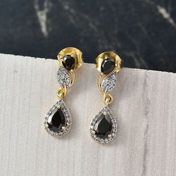 D'Joy Elite Shungit und Zirkon Ohrringe - 1,19 ct.