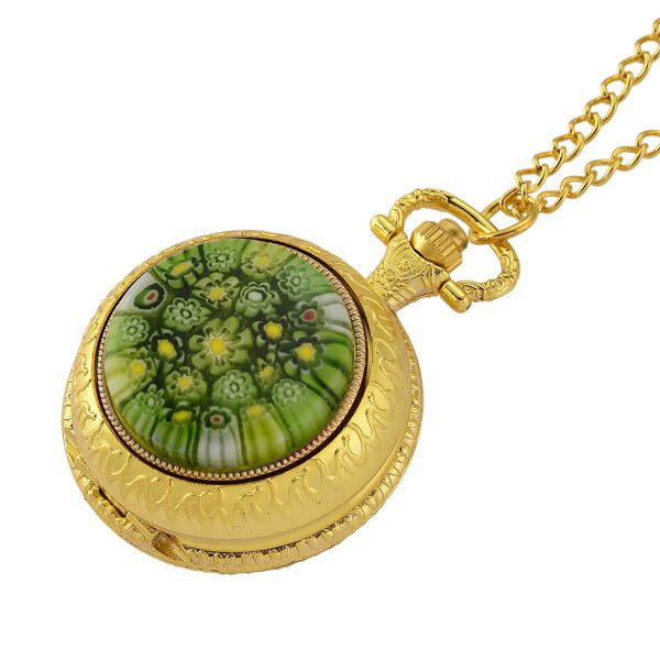 EXKLUSIVES ANGEBOT STRADA SPINNING Uhr Gr&uuml;nes Murano-Stil Glas mit Japanisches Uhrwerk 91.4 cm image number 5