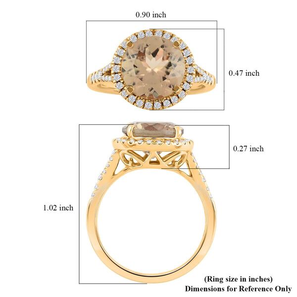 AAA Turkizit, Wei&szlig;er Diamant Ring 585 Gold (Gr&ouml;&szlig;e 17.00) ca. 5,00 ct image number 4