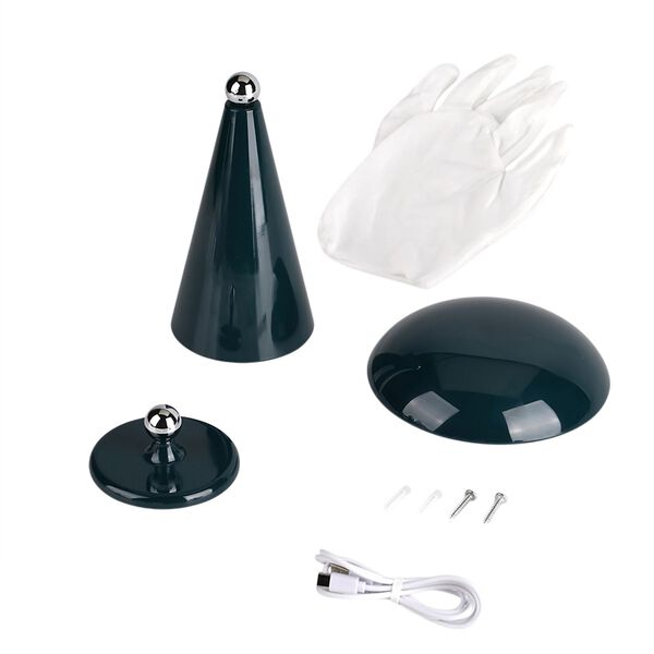 LIVMORE 2-in-1 Magnetische, wiederaufladbare LED-Tisch- und Wandleuchte, 15,5x15,5x21cm, Dunkelgr&uuml;n image number 8