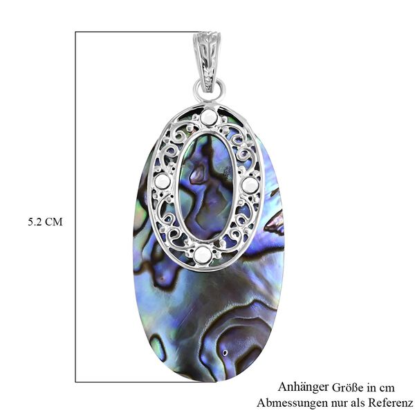 Abalone Muschel Anh&auml;nger 925 Silber ca. 0,01 ct. image number 5