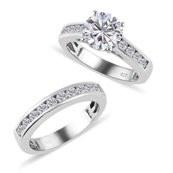 2er-Set, Moissanit-Ringe - 2,48 ct. image number 7