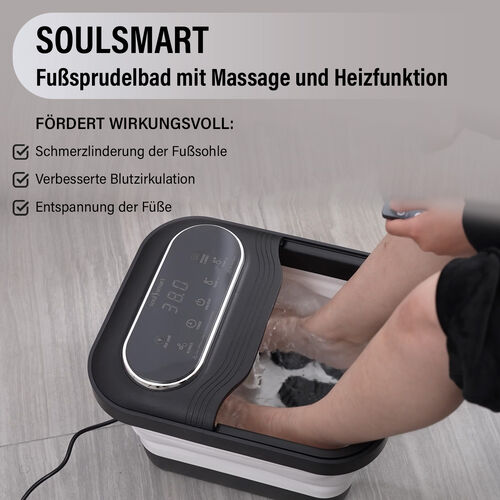 SOULSMART Fußsprudelbad mit Massage und Heizfunktion image number 1