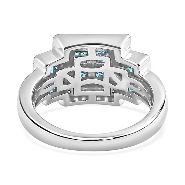 AA blauer Zirkon-Ring - 2,54 ct. image number 6