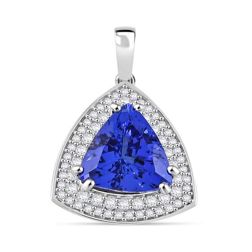 RHAPSODY AAAA Tansanit und VS Diamant Anhänger in 950 Platin - 3,16 ct. image number 0