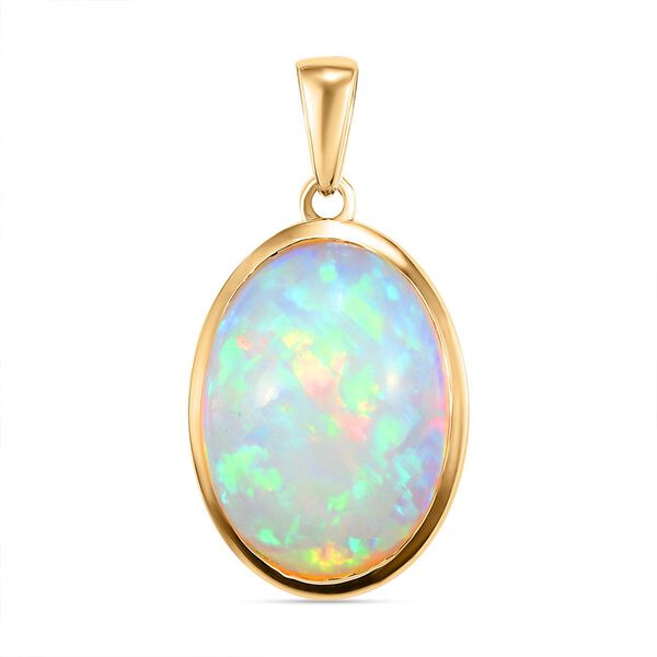 AAAA nat&uuml;rlicher, &auml;thiopischer Opal-Anh&auml;nger, 585 Gelbgold ca. 9,03 ct image number 0