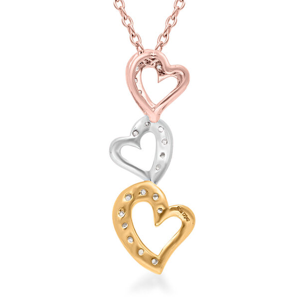 Diamant-Anh&auml;nger mit Kette, 50 cm - 0,15 ct. image number 5