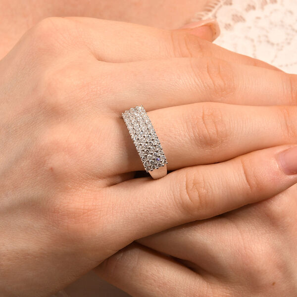 RHAPSODY  SGL zertifizierter SI GH Diamant-Ring in 950 Platin - 1 ct. image number 2
