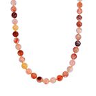 Mehrfarbiger Quarz Halskette ca. 50 cm 925 Silber ca. 417,75 ct.