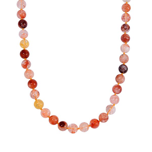 Mehrfarbiger Quarz Halskette ca. 50 cm 925 Silber ca. 417,75 ct. image number 0