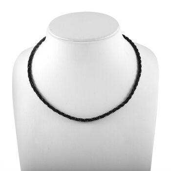 Schwarze Spinell-Halskette, 45 cm - 100 ct.