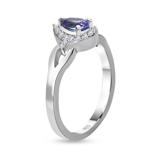 AAA Tansanit und Zirkon Ring - 0,57 ct. image number 5