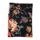 LA MAREY - 100% Kaschmirwolle Schal mit floralem Muster, 70 x 190cm. Floral image number 3