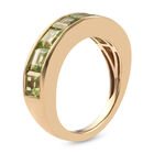 Peridot band Ring 925 Silber 585 Vergoldet image number 3