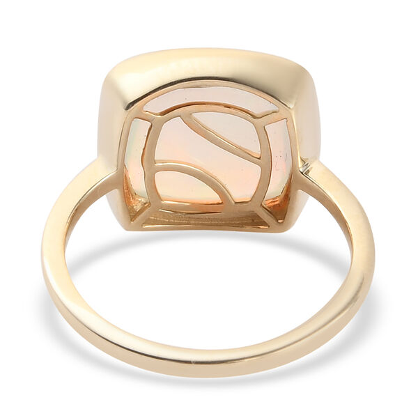 AAA Natürlicher Äthiopischer Opal Solitär Ring 585 Gelbgold image number 5