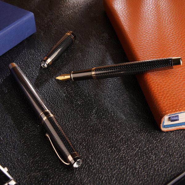 2er-Set F&uuml;llfederhalter und Tintenschreiber, schwarz image number 3
