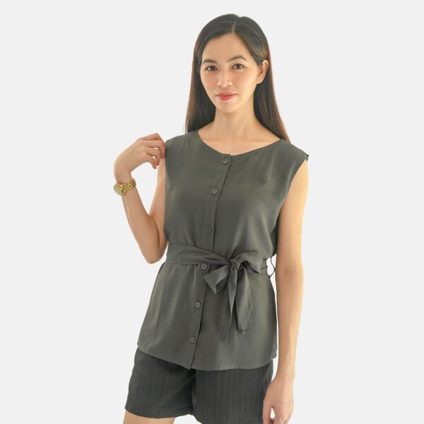 Frauen Sleeve Top, Grau, Gr&ouml;&szlig;e 36 image number 3