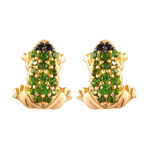 GP Italian Garden Kollektion - Natürliche Chromdiopsid und Multi-Edelstein-Ohrringe - 0,98 ct. image number 0