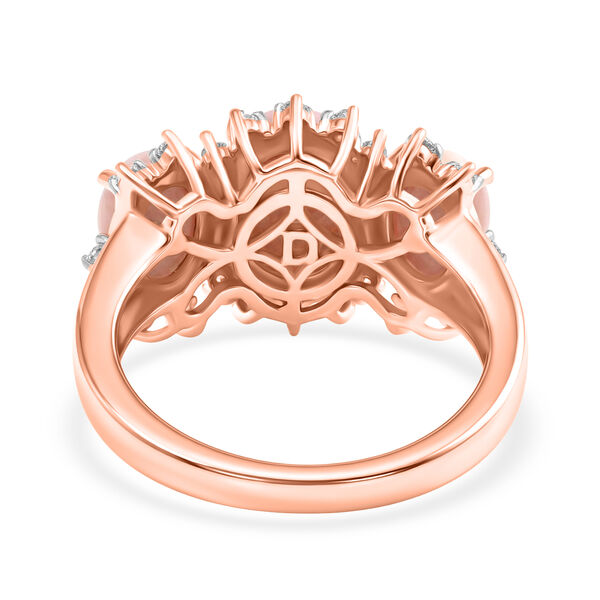 D'Joy AA Rosa Opal und Zirkon Ring - 3,18 ct. image number 5