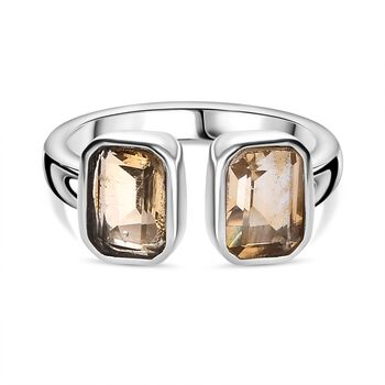 Citrin Ring 316L Edelstahl (Gr&ouml;&szlig;e 18.00) ca. 1.83 ct