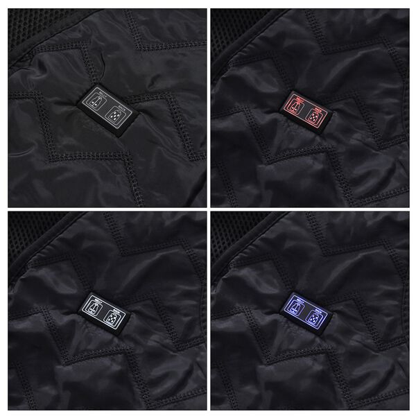 Beheizbare Weste mit 3 Heizstufen und 7 Heizzonen inkl. Akku, schwarz image number 12