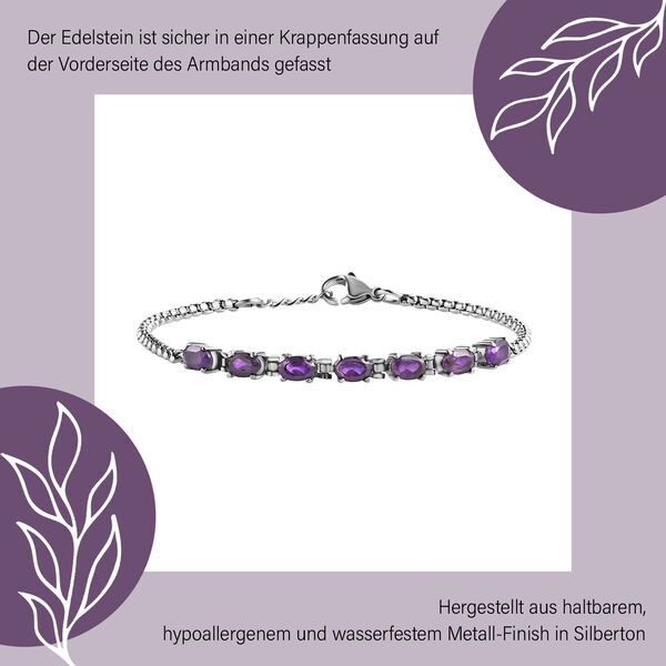 Subtiles afrikanisches Amethyst-Armband image number 7