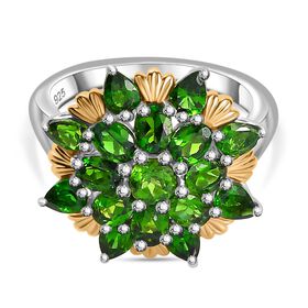 Natürlicher Chromdiopsid-Ring - 3,18 ct.