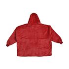 Flauschiger Flanell Hoodie mit großer Tasche, 194x98cm, rot image number 5