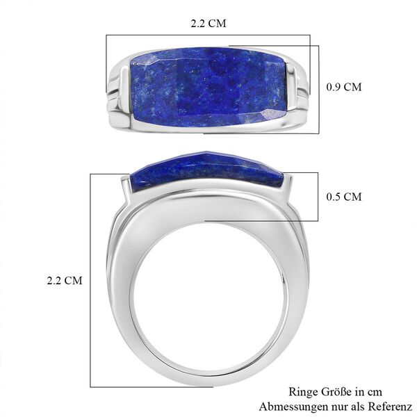 Lapislazuli Ring 316L Edelstahl , (Größe 16.00), ca. 4.86 ct image number 7