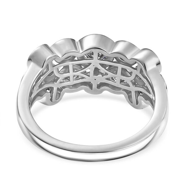 LUXURIANT SI Labor Diamant Ring, 925 Silber rhodiniert - 1 ct. image number 5
