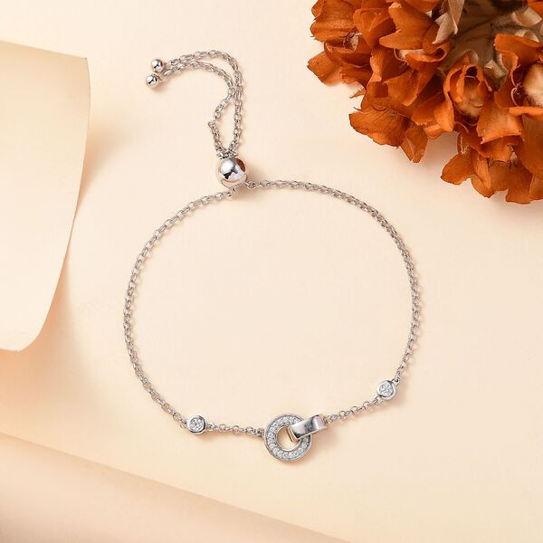 Moissanit Armband, 19 cm - 0,32 ct. image number 2