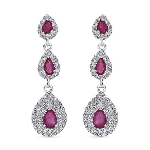 Afrikanische Rubin und Zirkon-Ohrringe - 2,68 ct. image number 0