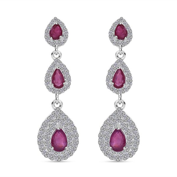Afrikanische Rubin und Zirkon-Ohrringe - 2,68 ct. image number 0