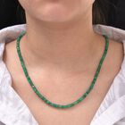Kagem sambische Smaragd-Halskette in Silber, 64,00 ct. image number 1