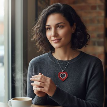 D'Joy Koralle Herz Anh&auml;nger