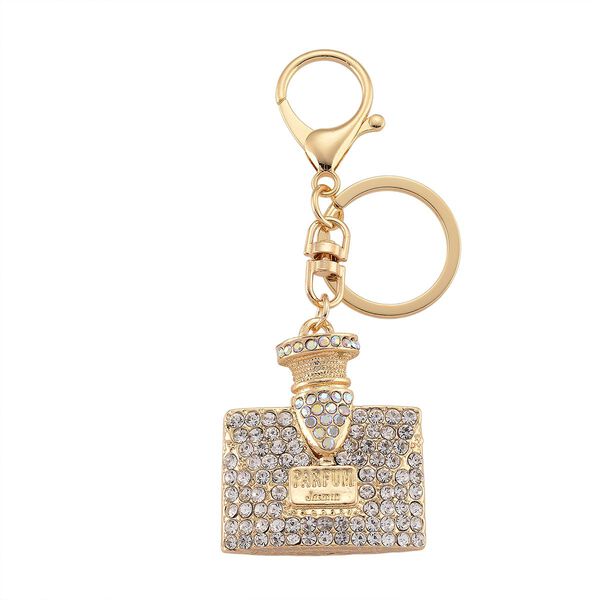 Wei&szlig;er Kristall Schmuckset Legierung emailliert, Legierung Std Gelb image number 6