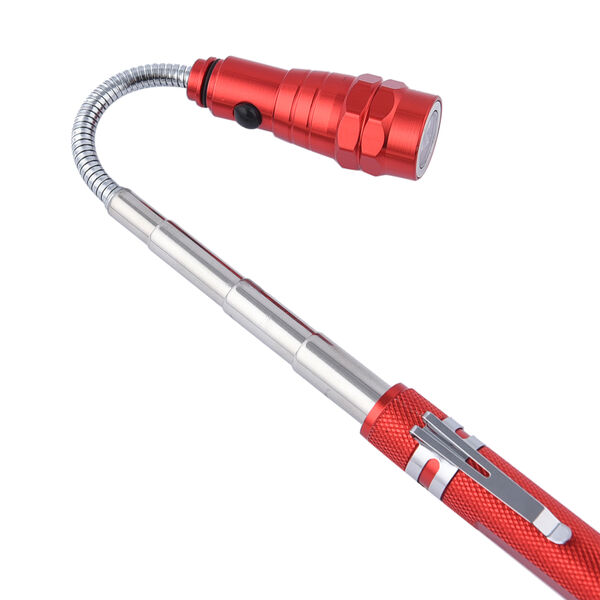 2er Set - Flexible LED Taschenlampen aus Aluminium mit Magnet, 17x2.2cm, Rot image number 5