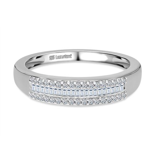 LUXURIANT DIAMOND - Lab Grown Diamant SI-GH Ring 925 Silber rhodiniert (Größe 17.00) (10-15 Werktage Lieferzeit) ca. 0.25 ct image number 0